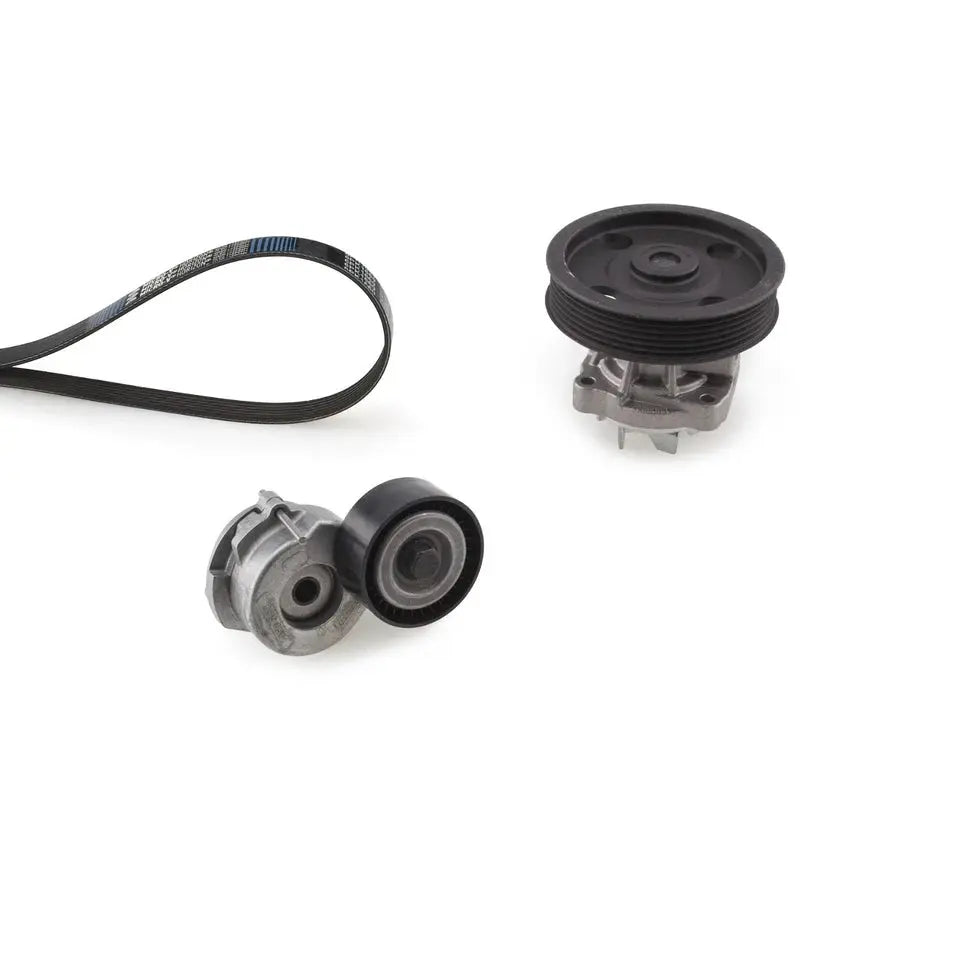 GATES Micro-V Kit KP26PK1183 Pompe à eau+Jeu de courroie trapézoïdale à nervures GATES