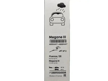 RENAULT 288905450R Balai d'essuie-glace A116S 600/400mm Avant 2 Pièce RENAULT