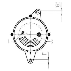HC-Cargo 116234 Alternateur 14V, 125A, PL72, Ø 54,6 mm HC-Cargo