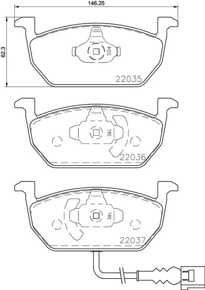 BREMBO P 85 137 Prime Plaquettes de frein BREMBO