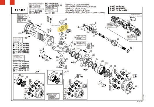 PIVOT SUPP MANITOU 564678 , Réf. Numéro: 212.06.700.14, 212.06.700.06, 85815838