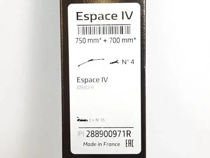 Renault 288900971R Balai D'ESSUIE GLACE Avant Original 750/700mm - GR PARTS