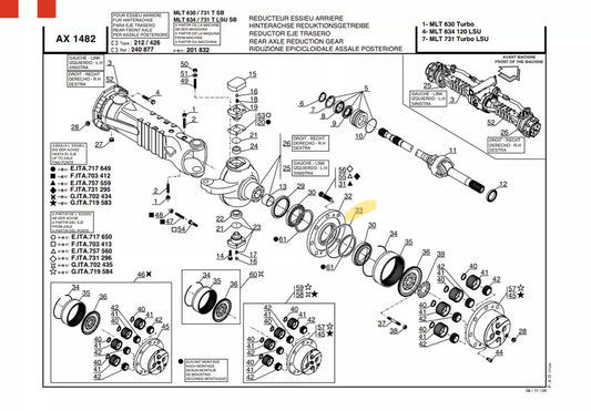1x JOINT TORIQUE 106533 MANITOU 001.05.1178 DANASPICER 001051178
