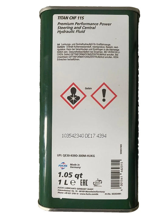 Fuchs Titan CHF 11S Fluide Hydraulique Haute Performance 1L PENTOSIN