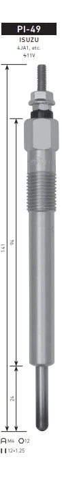 8-94133759-2 Bougie de préchauffage HKT PI-49
