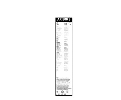 BOSCH 3 397 009 081 Balai d'essuie-glace Aerotwin Retrofit AR500S 500mm Avant BOSCH
