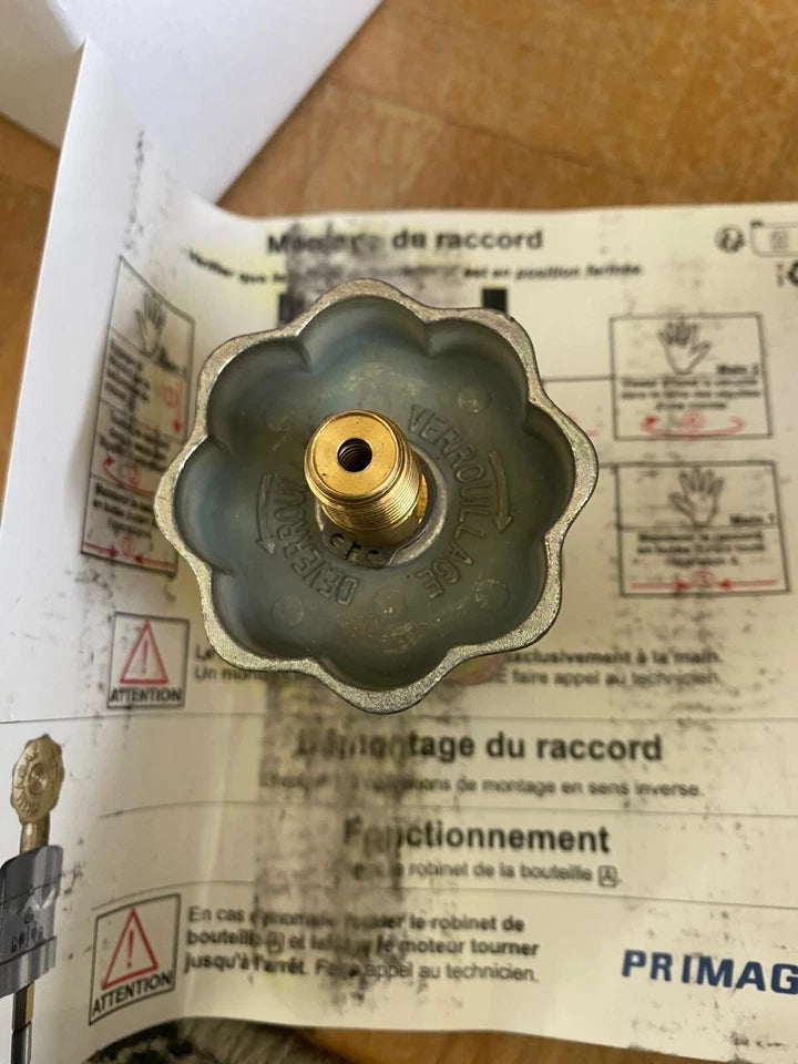COUPLEUR LYRE CARBURATION GAZ PRIMAGAZ Connector bottle LPG Primagaz