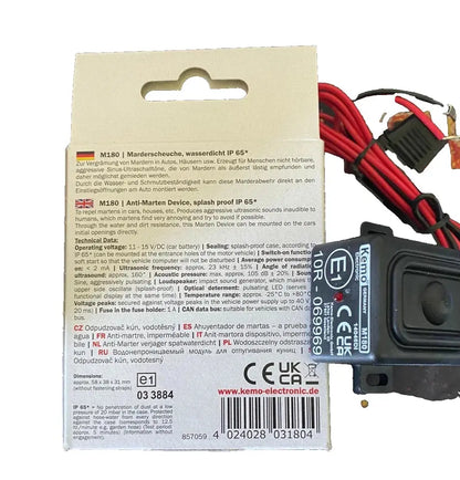 ULTRASON ANTI MARTRE IMPERMEABLE M180 IP65 ANTI RONGEUR ANTI NUISIBLE VOITURE KEMO