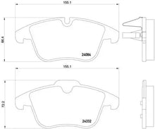 BREMBO Prime P 61 106 Plaquettes de frein contact de signal d'usure inclus BREMBO