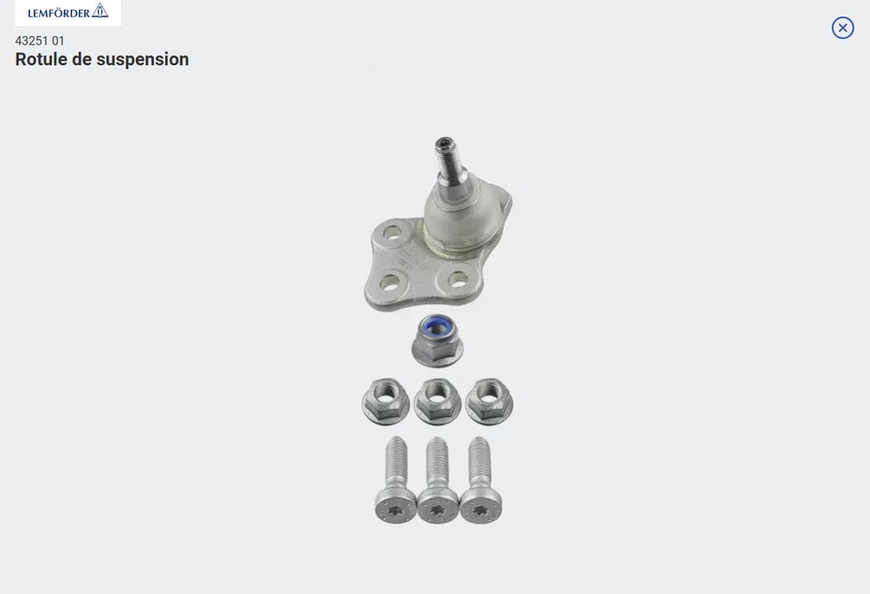 LEMFÖRDER 43251 01 Rotule de suspension