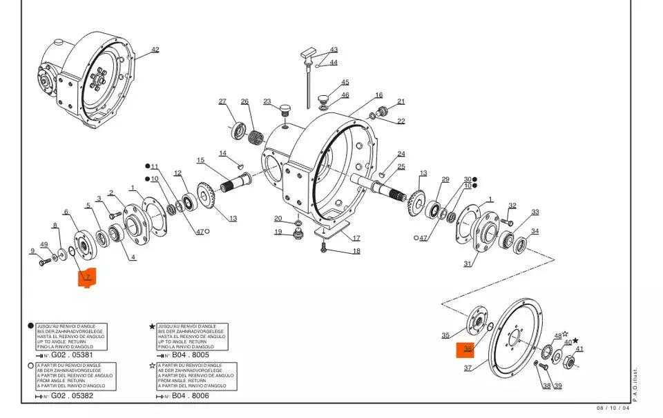 1 x Joint Torique RENVOI D'ANGLE MANITOU 409361 550596 ADAPTABLE GR PARTS
