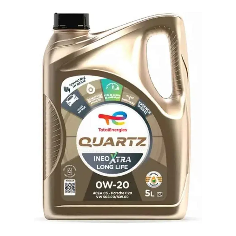 TOTAL 226006 Huile moteur Quartz Ineo Xtra Long Life 0W20 5L TOTAL