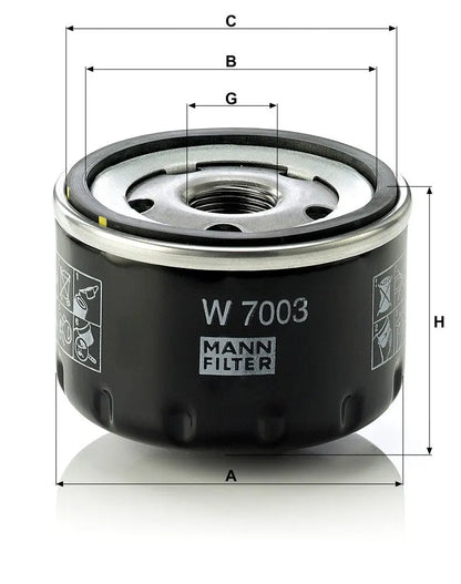 MANN-FILTER W 7003 Filtre à huile MANN-FILTER