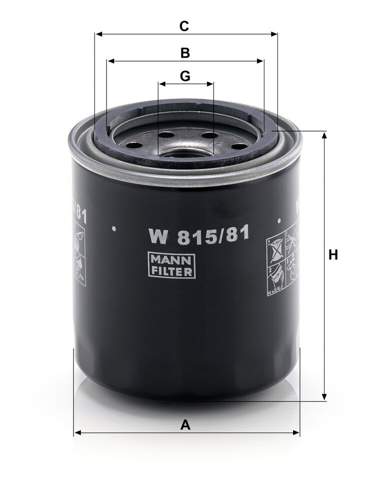 MANN-FILTER W 815/81 Filtre à huile