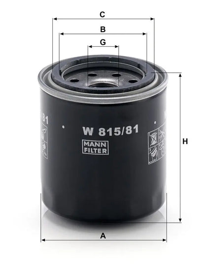 MANN-FILTER W 815/81 Filtre à huile MANN-FILTER
