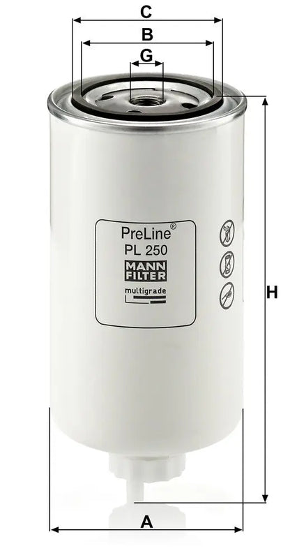 MANN-FILTER PL 250 Filtre à carburant MANN-FILTER