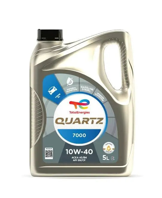 TotalEnergies 214114 Quartz, 7000 Huile moteur 10W40, 5I TOTAL