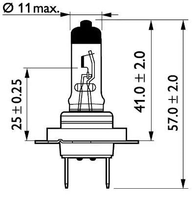 PHILIPS MasterDuty 13972MDC1 Ampoule, projecteur longue portée H7 PX26d