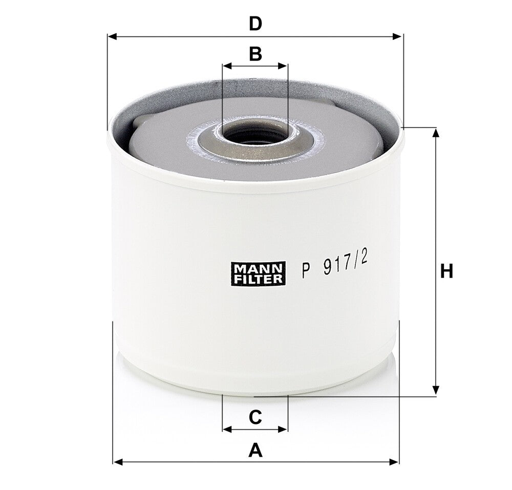 MANN-FILTER P 917/2 x Filtre à carburant