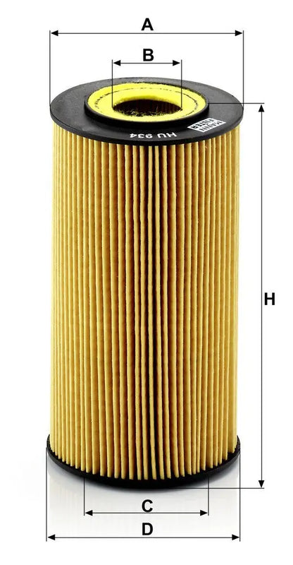 MANN-FILTER HU 934 x Filtre à huile MANN-FILTER