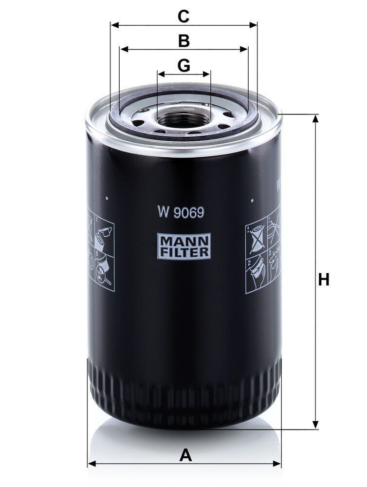 MANN-FILTER W 9069 Filtre à huile