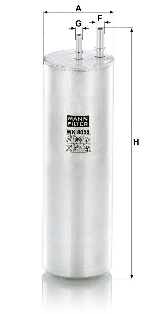 MANN-FILTER WK 8058 Filtre à carburant