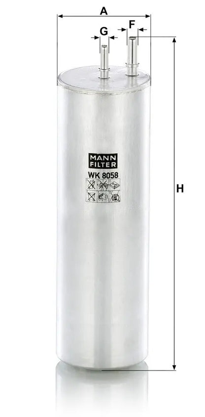 MANN-FILTER WK 8058 Filtre à carburant MANN-FILTER