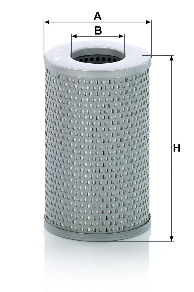 MANN-FILTER HD 834 Filtre, système hydraulique de travail
