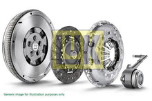 LuK 600 0366 00 Kit d'embrayage avec butée hydraulique, volant moteur, kit de vis et réglage automatique LUK
