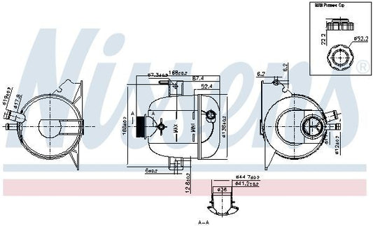 NISSENS 996118 Vase d'expansion